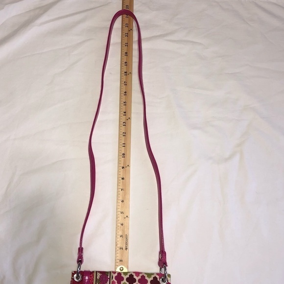 Vera Bradley Hello Dahlia Flipster Hipster Crossbody Bag Pink Green - Picture 11 of 12